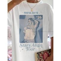 F-reya S-kye Stars Align Tour Graphic T-Shirt Unisex Cotton Tee, Music Tour Merch S balta