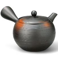 Showa Nostalgia Tokoname Nozomi Mesh Teapot with Made in Japan J-kitchens Teapot, Ware, Strainer, 280cc,