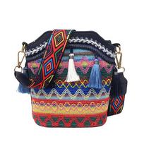 Messenger Bag Crossbody Bags Fringe Shoulder Bag Bohemian Shoulder Bag Large Capacity Bag Women Bag tamsiai mėlyna spalva