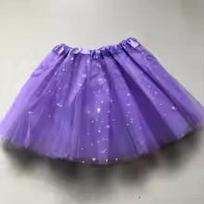 Kids Baby Star Glitter Dance Tutu Skirt For Girl Sequin 3 Layers Tulle Toddler Pettiskirt Children Chiffon 2-8T 2-8T