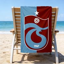 Trabzonspor Crest Emblem Microfiber Beach Towel, Lightweight And Quick-Dry, for Summer Travel, Beach Essential, Swimming Pool Outdoor 70cmx140cm(27x55inch)