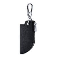 Customize Vintage Universal Style Competitive Price Pu Leather Car Key case Pouch Bag Holder with Chip juoda