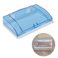 Plastikinė jungiklio apsauginė dėžutė Dvigubos rozetės Elektros kištuko dangtelis Vonios reikmenys Sky Blue Style 1