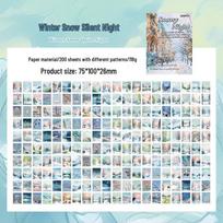 Yuezhen Keturių sezonų bloknotas: Lipnus popierinis žurnalas su lipdukais