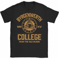 College T Shirt Epic Gamer t t Shirt Gaming tees Bloodborne Retro Tee Black S juoda