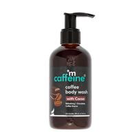 mCaffeine Coffee Body Wash with Cocoa | De-Tan & Deep Cleansing | Enriched with Vitamin E & in Energizing Aroma of Chocolate | Shower Gel | Suitable f black