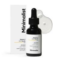 Minimalistinis 16% vitamino C veido serumas - Skaistinanti ir spindesį suteikianti formulė su vitaminu E, ferulo rūgštimi ir fulerenu, antioksidacinis poveikis spindinčiai S black