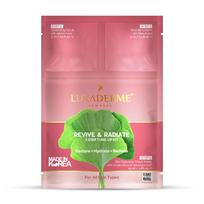 LuxaDerme Korean Revive & Radiate Facial Kit for Dull, Dehydrated & Uneven Skin | 3-Step Spa At-Home Routine for Glass Skin Glow to Restore Hydrati