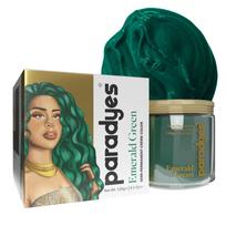 Paradyes Semi-Permanent Emerald Green Hair Colour | Conditioner-Based DIY Colour | For Colour Refresh | Best on Pre-Lightened Hair | 120g