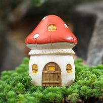 Kūrybingos dervos sodo grybas, gėlė, kankorėžis, namelis, gėlė, bonsai dekoracija, mikro kraštovaizdžio ornamentai