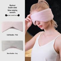 Best-Selling Dual-Temp Blackout Eye Mask for Sleep, Office, Travel; Full Coverage & Noise Reduction In-Stock