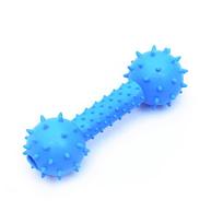 Hot Sale Eco-Friendly Rubber Pet Dumbbell Chew Toy for Dogs-Teeth Cleaning & Agility Training (Blue,14*4.5CM) mėlyna
