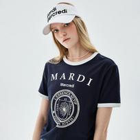 [mardimercredi] SLIM RINGER T-SHIRT UNIV_NAVY IVORY F