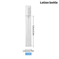 5/10/15 ml kelioninis vakuuminis buteliukas kosmetikai purškiamas losjonas buteliukas paakių kremui papildomas buteliukas konteineris nešiojamas beorės pompos buteliukas 15ml Lotion bottle