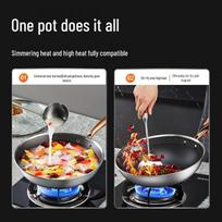 COOKER KING 30cm Multi-Layer Stainless Steel Non-Stick Wok