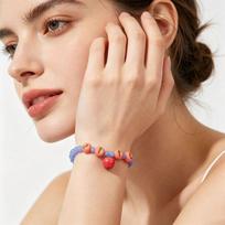 Beaded Simulation Fruit Bracelet Dopamine Summer Bohemian Jewelry Fashion Beads Bracelet  Party Style 8