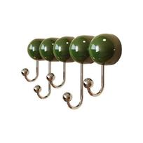 Strong Holds Suction Wall Hook for Bathroom Use to Hanging Utensils and Accessories Without Tool žalia