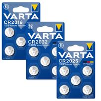Varta Bateria Litowa Pastylkowa Zestaw Cr2016 5X1, Cr2025 5X1 I Cr2032 5X1