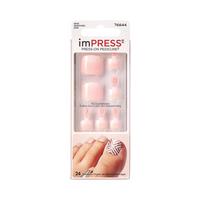 Artificial Nails for Feet High Tide Press-On Pedicure Kiss 1 Set