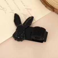 Vintage Style Pen Holder Clip Decorative Pattern Bookmark Clip Spring Loaded Clip  Notebook Journal Rabbit-F