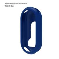 Xiaomi Mi Band 10/9/8NFC Silicone Protective Case - Anti-fall, Ceramic Edition. For Xiaomi Band 8/9/10 Ceramic NFC Protective Case vidurnakčio mėlyna spalva