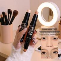 Dual-Ended Contour & Highlighter Stick for Matte Natural Look 9128-01# (Soft Skin + Contour Color)