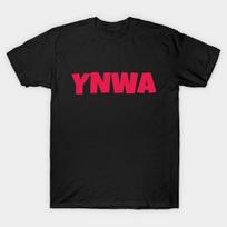 Men Black Print T-shirt Ynwa No-Cut Transfer Paper Print Cotton Tshirt 2XL juoda