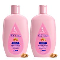 LA'BANGERRY Light Touch Body Lotion With Vitamin B5 & Vitamin E, 24 hr Moisturize and protect Skin, Fast Absorbing, (2 * 100ml)