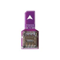 Nano SIM Card Male-to-Female Adapters, Extension Cables, Test Boards, PCB Boards, OEM Custom Card Readers violetinė