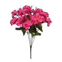Realistic Artificial Begonia Flowers UV Protection Floral Arrangement Silk Begonia Flower Festival Wreath Flower Art Faux Plants rožinė raudona spalva