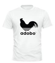 Adobo Rooster Parody TShirt – Funny Chicken Character Minimal Black Logo Tee Unisex T-Shirt Graphic Tee XXL