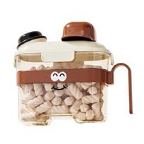 Teapot Themed Pet Food Storage Solution Extra Big Capacity Preservation Easyly Grip Handle Portable ruda