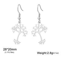 Cazador Science Biochemistry Neuron Earrings for Women Stainless Steel Tree of Life Drop Earrings Jewelry Gift 2026 Vintage sidabras