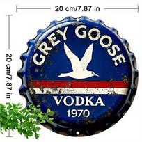 Grey Goose Vodka  Retro Aluminum Sign  Distressed Blue  Red with White Bird  x Inch for Home Bar Cafe KitchenGarage 20x30cm（7.8x11.8inch）