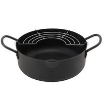 Maruyama Giken Iron Tempura Pot 20cm with Strainer IH Gas Stove Deep Tempura IH Made in DST-25 Compatible, Compatible, Fryer, Pot, Compatible, Japan, juoda
