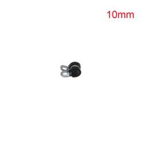 Metal Electrical Fittings Pipe Mounting Fix Wiring Hose Clamp Rubber Lined P Clips Cable Fasteners 8mm