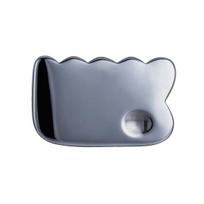 Premium Terahertz Stone Gua Sha Scraping Tools for Facial Body Massage Circulation Boost B gray