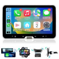 1din android automobilių išmaniosios sistemos su 360° sukamas ekranas Junsun gps navigacijos sistema, atbulinės eigos kamera type c usb, 4gb+64gb, 10 colių ips lietimui jautrus ekranas, wifi rds fm swc aštuonių branduolių procesorius