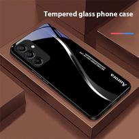 Two Tone Stripes For Samsung Galaxy A15 5G 54 4G 51 50 24 35 90 71 12 51 53 52S 80 22 34 Black Tempered Glass Phone Case For Samsung A52s 5G