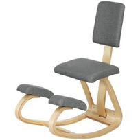 Ergonomiškas kelio kėdė, tinka namams, biurui, meditacijai, pilka