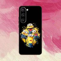 ŽAVUS L-Little M-Minions-es Telefonų dėklas Juodas Silikoninis Minkštas Skirtas Samsung Galaxy A73,A72,A71,A70,A53,A52,A51 Samsung a13 5g