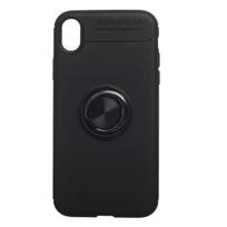 Apsauginis telefono dėklas Apple iPhone XR, 5/5s/SE, juodas, magnetinis, su žiedu