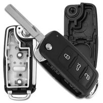 Automobilio raktelio korpusas 3 mygtukai VW Golf VI Touran Polo Caddy