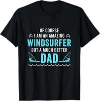 Mens Windsurfing Dad Daddy Windsurfing Gift Unisex T-Shirt S