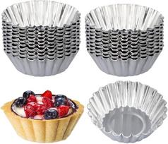 Kiaušinių tartalečių formelės, 20 vnt., metalinės, 2,6 x 0,8 col.