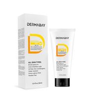 Dermabay Apsauginis kremas nuo saulės SPF 50 PA++++ Nematoma spinduliuojanti apdaila, Greitai įsigeriantis, Geriausias vasarai ir drėgnam orui, Atsparus vandeniui, Atsparus prakaitui, NeCom white