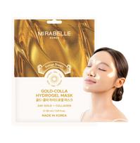 Mirabelle Korea Hydrogel Gold-Collagen Face Mask | Korean Glass Skin | Deep Hydration, Reduces Pigmentation, Anti-Aging & Minimize pores | All skin