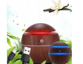 Oro drėkintuvas ir aromatinis difuzorius su LED apšvietimu , brown edition