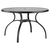 Lauko valgomasis stalas, 120x72.5 cm, juodas, metalas plienas