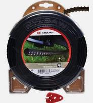 Žoliapjovės valas Ø 3,5 mm, 27 m kvadratinis, Nylsaw, juodas, Kramp